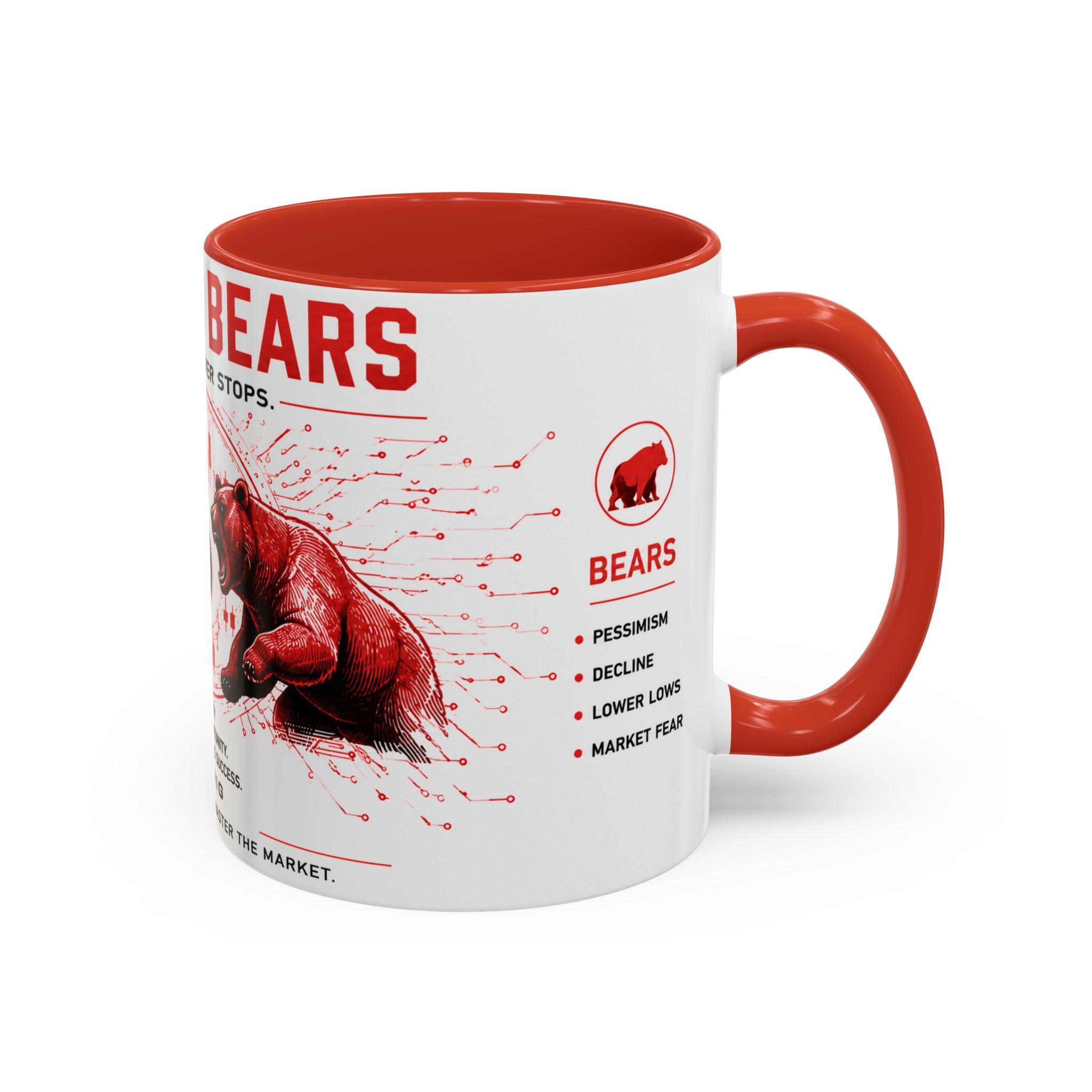 Bulls vs Bears Coffee Mug | Trader Coffee Cup | Stock Market Mug | Crypto Trading Gift | Day Trader Mug | Finance Lover Gift