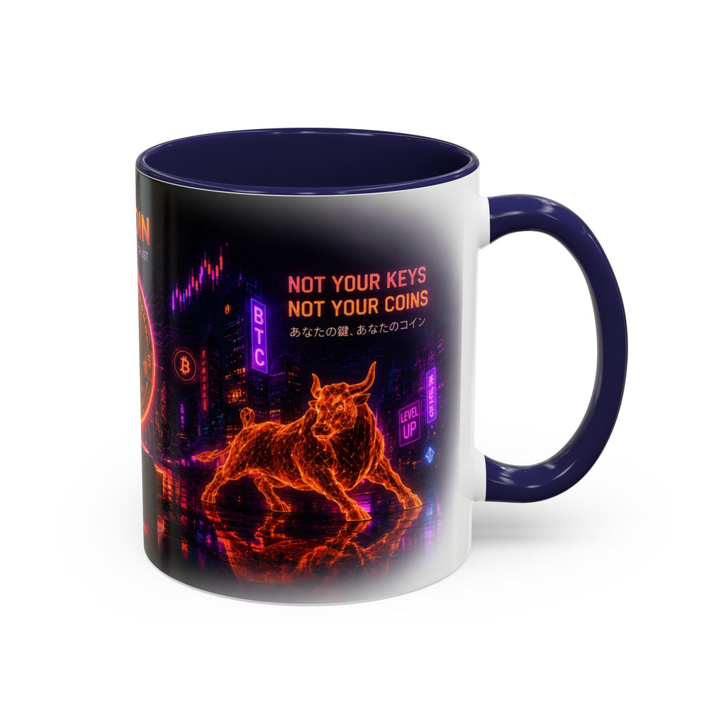 Bitcoin Cyberpunk Coffee Mug | Crypto Trader Mug | Bitcoin Is Freedom Cup | Crypto Gift for Men | Cyberpunk Bitcoin Art Mug