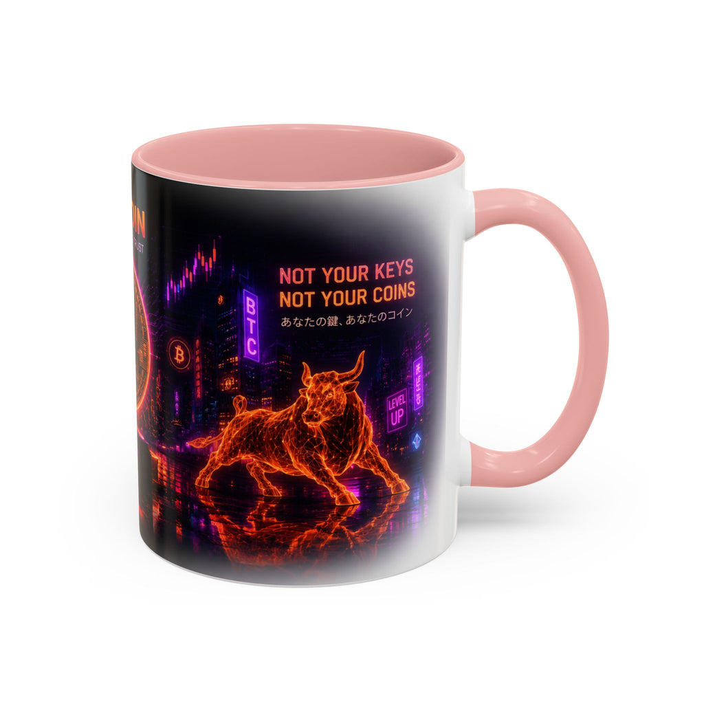 Bitcoin Cyberpunk Coffee Mug | Crypto Trader Mug | Bitcoin Is Freedom Cup | Crypto Gift for Men | Cyberpunk Bitcoin Art Mug