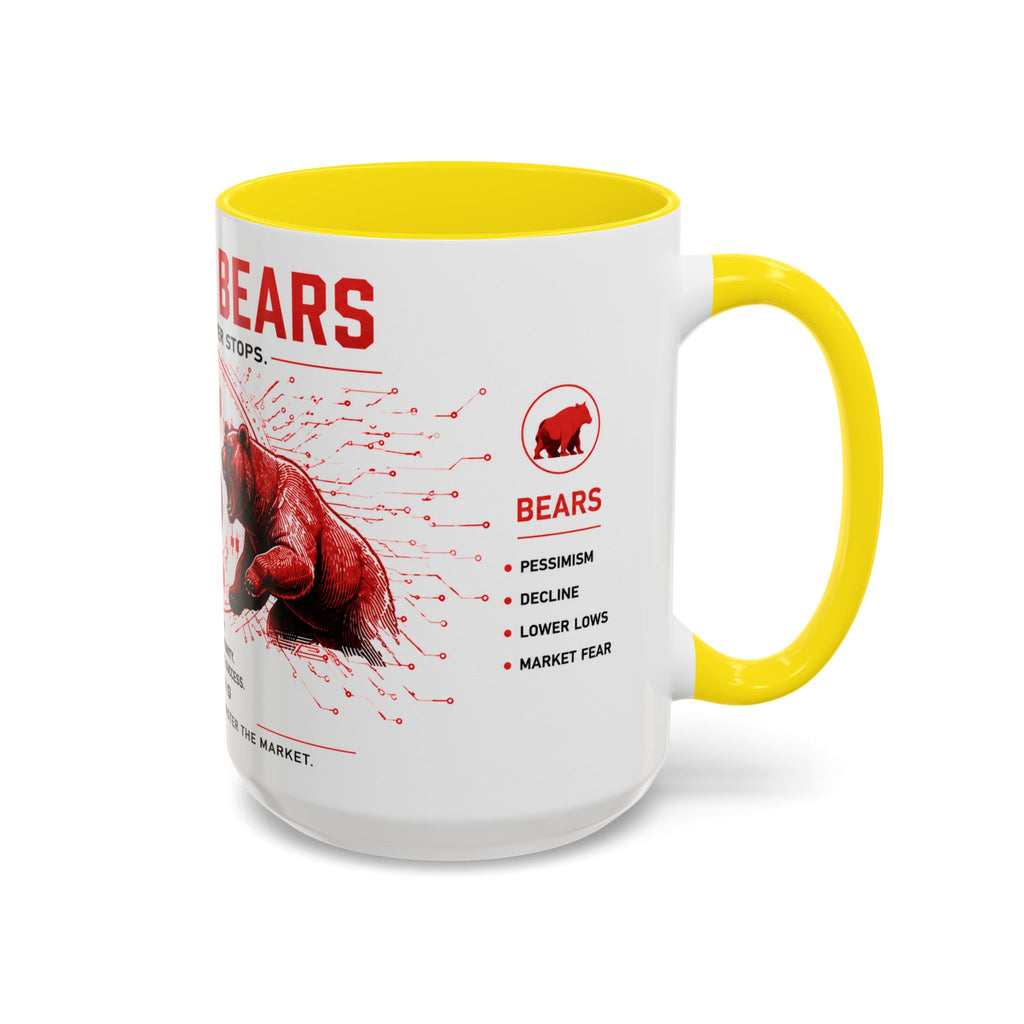 Bulls vs Bears Coffee Mug | Trader Coffee Cup | Stock Market Mug | Crypto Trading Gift | Day Trader Mug | Finance Lover Gift