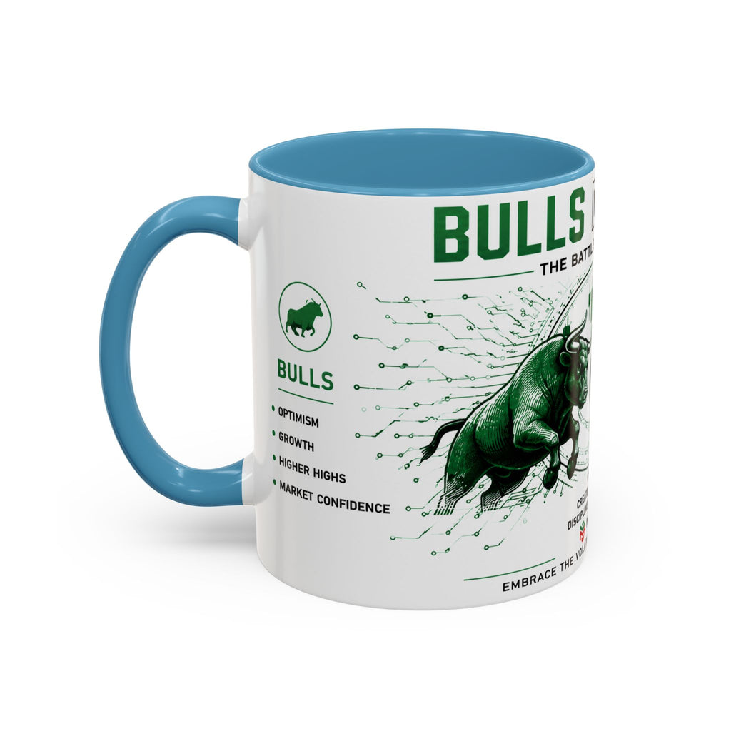 Bulls vs Bears Coffee Mug | Trader Coffee Cup | Stock Market Mug | Crypto Trading Gift | Day Trader Mug | Finance Lover Gift