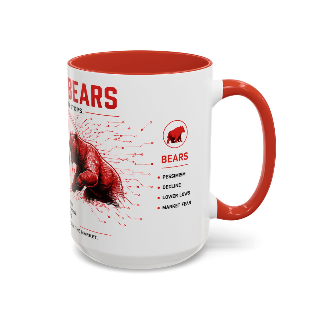 Bulls vs Bears Coffee Mug | Trader Coffee Cup | Stock Market Mug | Crypto Trading Gift | Day Trader Mug | Finance Lover Gift
