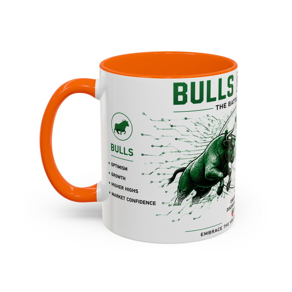Bulls vs Bears Coffee Mug | Trader Coffee Cup | Stock Market Mug | Crypto Trading Gift | Day Trader Mug | Finance Lover Gift