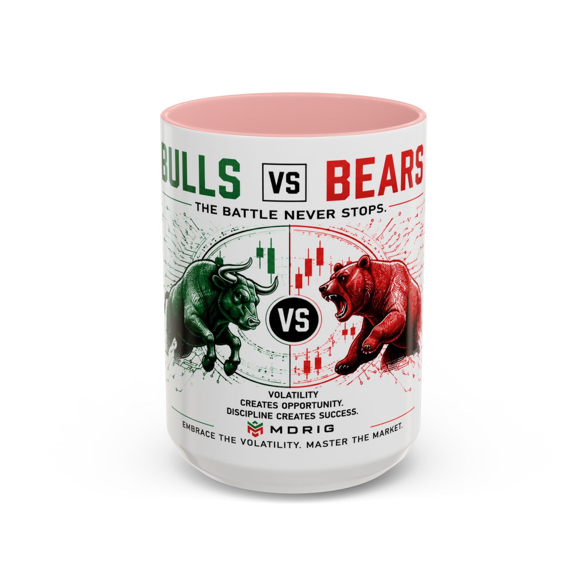Bulls vs Bears Coffee Mug | Trader Coffee Cup | Stock Market Mug | Crypto Trading Gift | Day Trader Mug | Finance Lover Gift