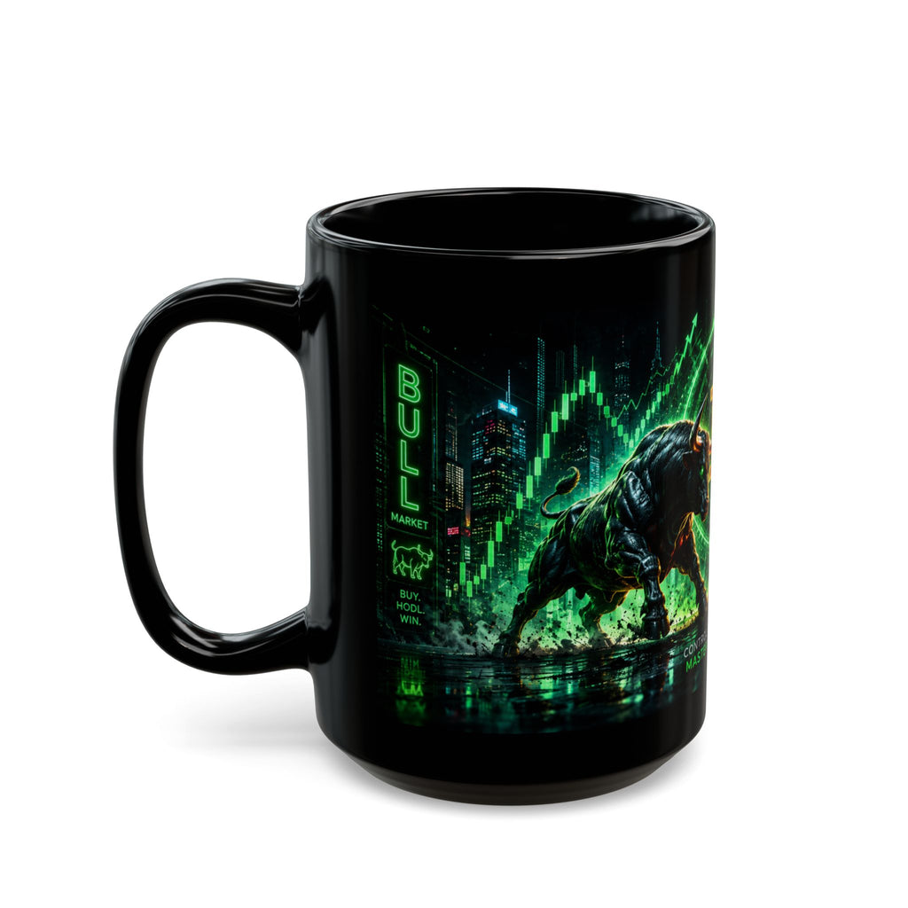 Bull vs Bear Bitcoin Mug | Crypto Coffee Mug | Trading Mug | Day Trader Gift | Bitcoin Cup | Stock Market Coffee Mug | Cyberpunk Mug