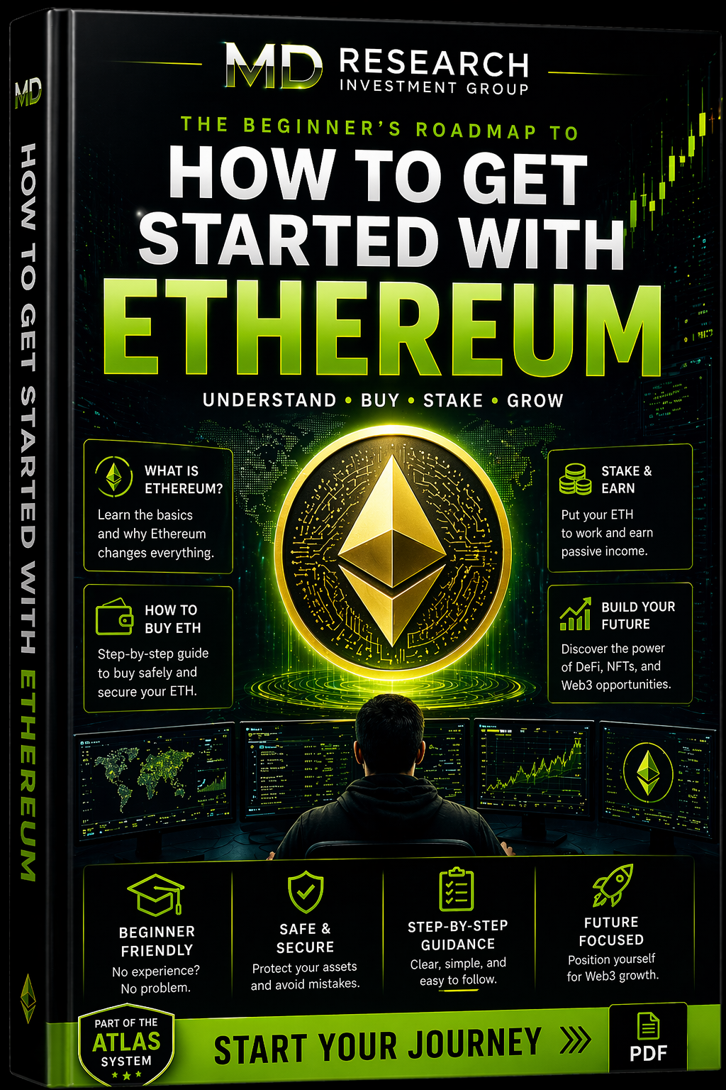 Ethereum starter guide PDF for beginners learning blockchain DeFi smart contracts and ETH investing